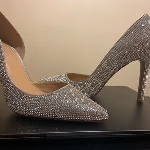 Rhinestone pumps. New. Never worn. Four inch heel. Sparkle ✨Sparkle✨